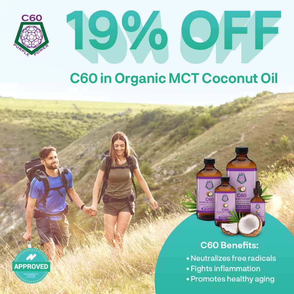 Take Advantage of C60 Purple Power’s Limited-Time Sale on C60 in MCT Coconut Oil 1